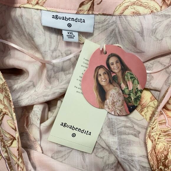 Agua Bendita X Target Romantic Floral Print Flare Sleeve Romper - Picture 6 of 9